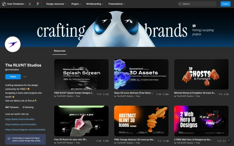 The RLVNT Studios’ collection of design resources