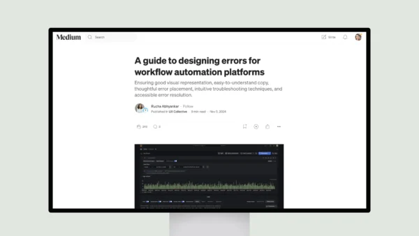 A guide to designing errors for workflow automation platforms