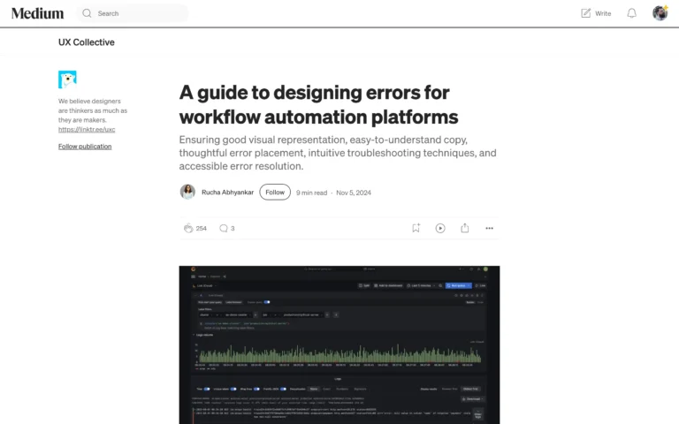 A guide to designing errors for workflow automation platforms