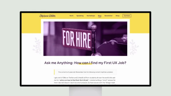 Ask me Anything: How can I find my First UX Job?