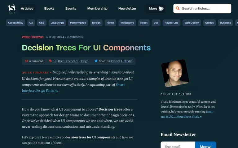 Decision Trees For UI Components