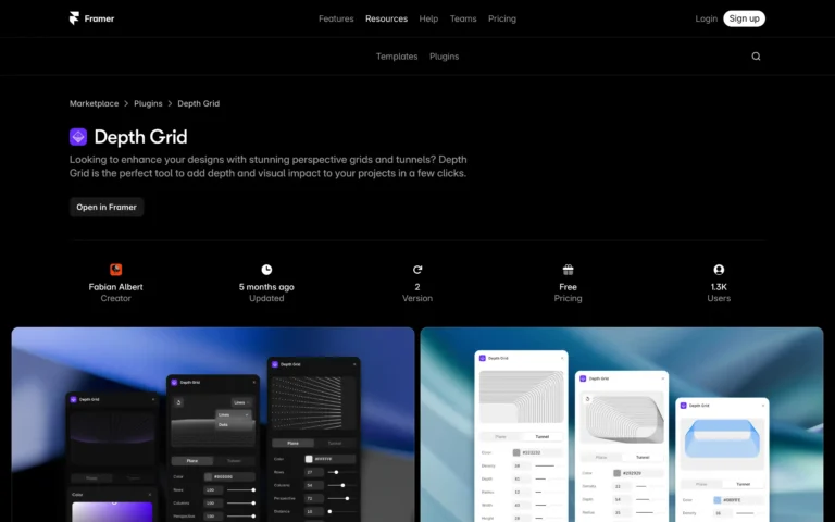 Depth Grid — Add depth and visual impact to your projects