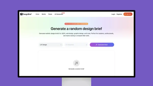 Design Briefs for UI, UX, Graphic Design, Animation and more