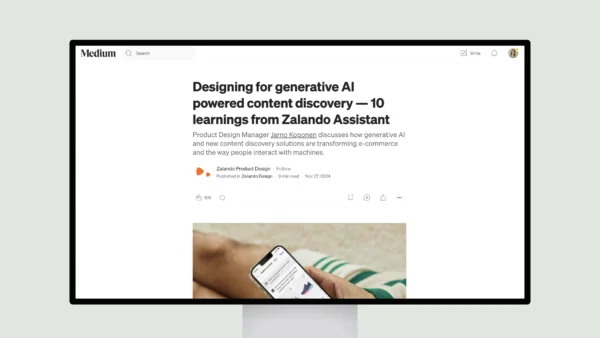 Designing for generative AI powered content discovery