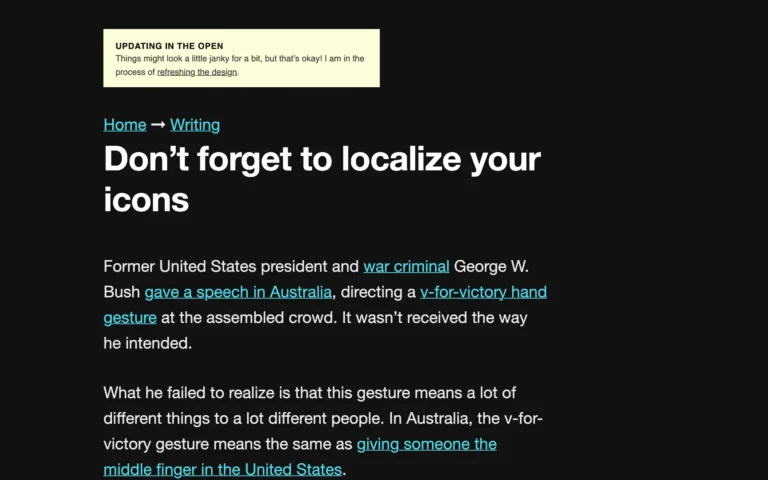 Don’t forget to localize your icons