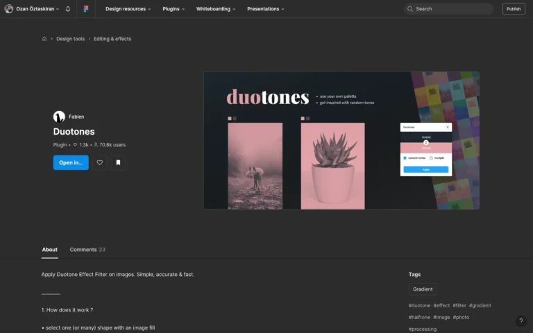Duotones – Add eye-catching duotone effects