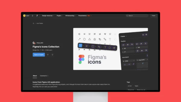 Figma’s Icons Collection – Icons from Figma UI3 application