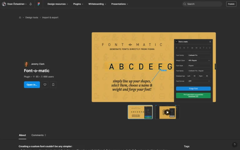 Font-o-matic – Create custom fonts quick and easy