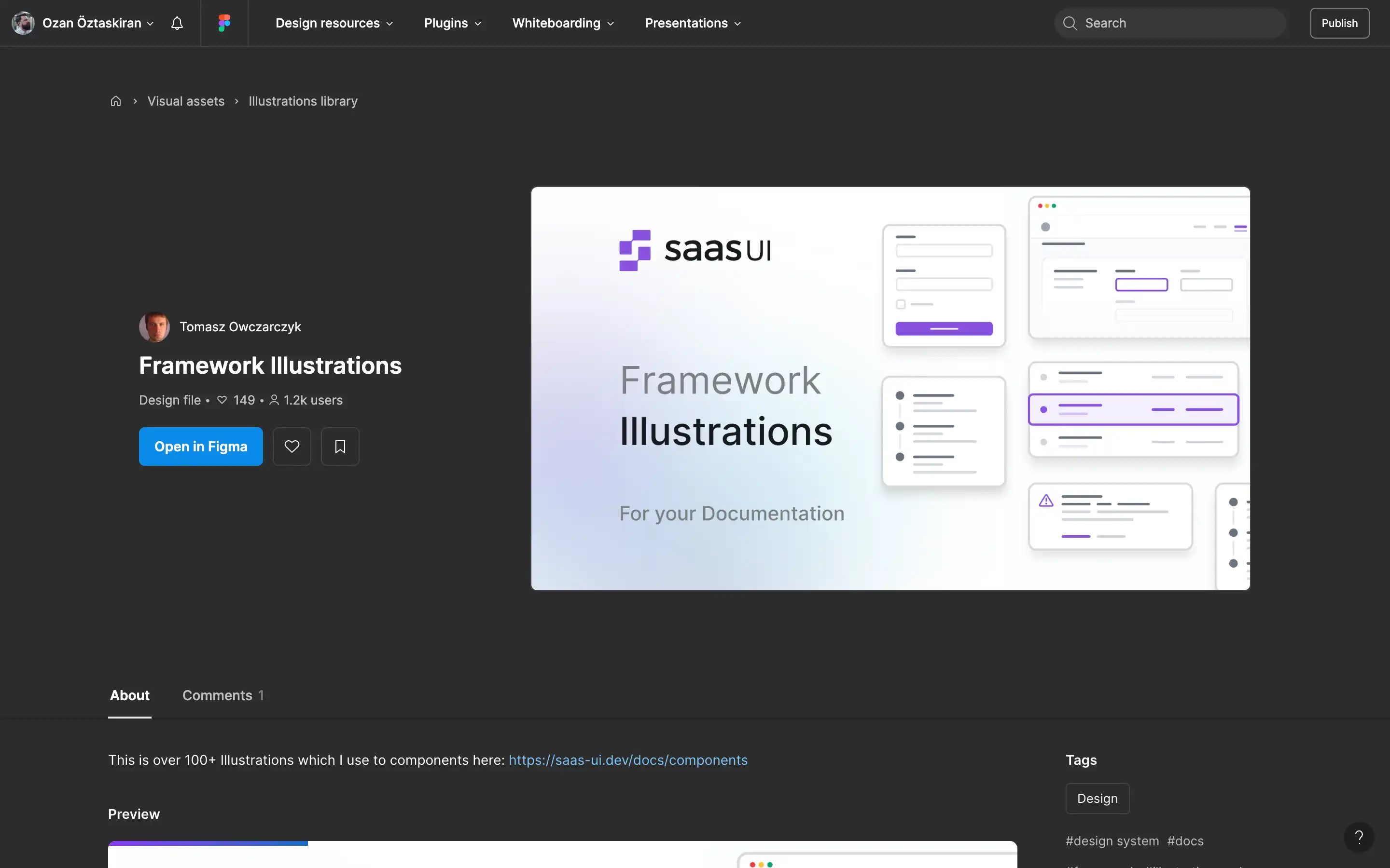 Framework illustrations for documentation design.