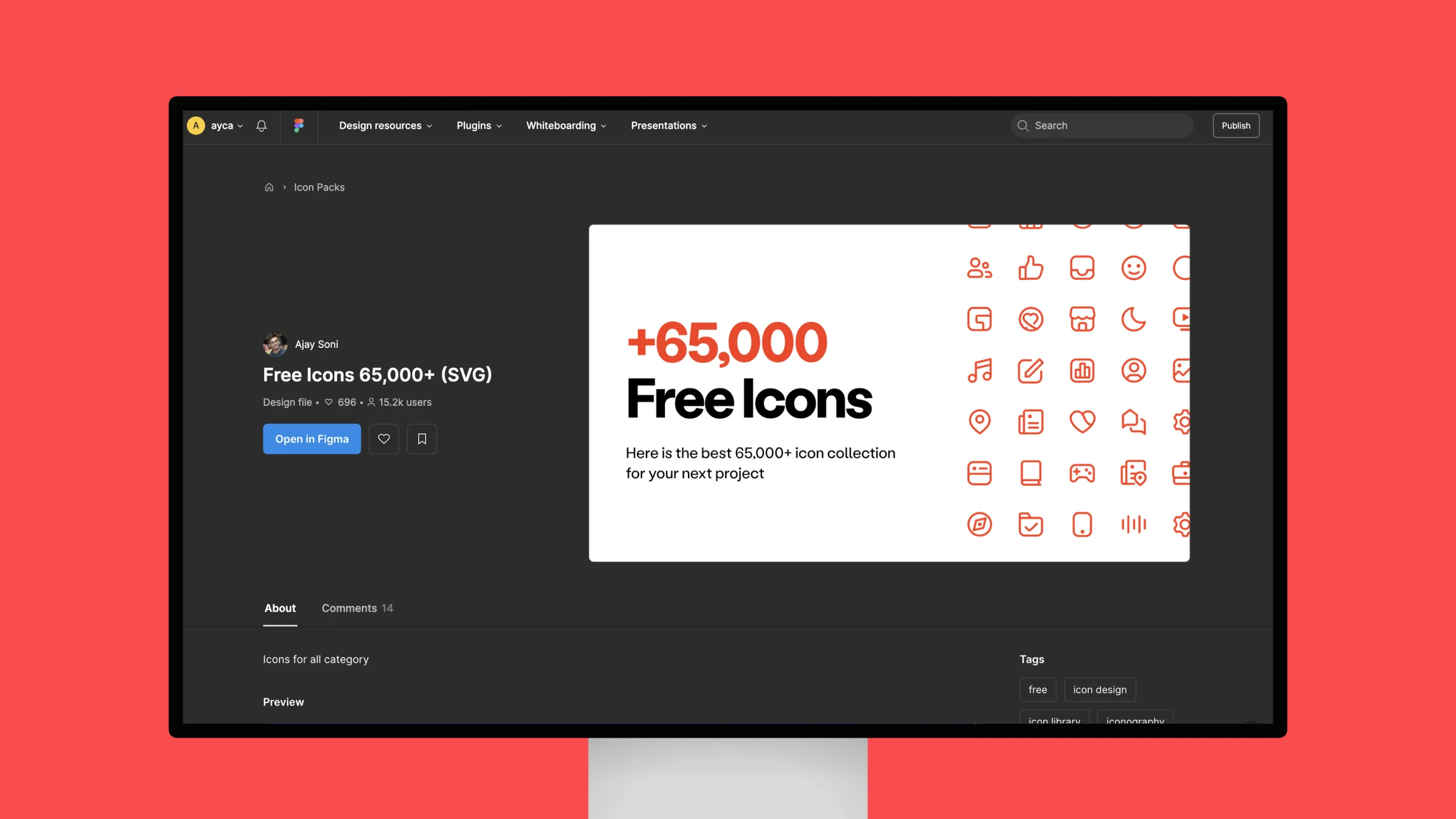 Free Icons 65,000+ (SVG)