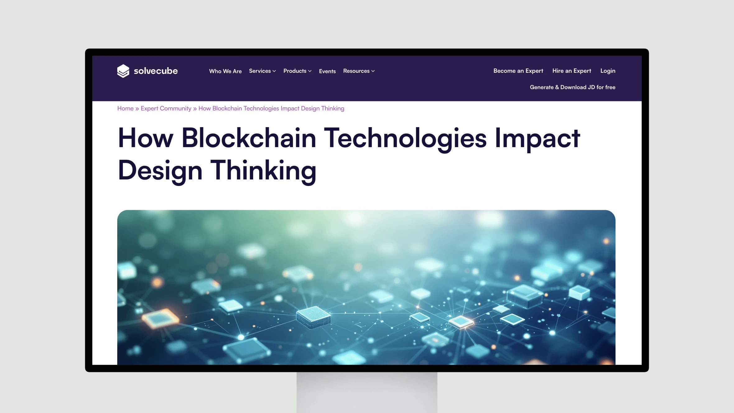 Webinar on Blockchain Impact on Design Thinking