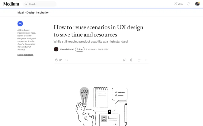 How to reuse scenarios in UX design to save time and resources
