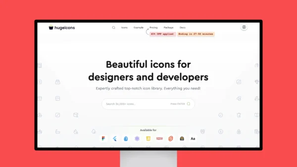 Hugeicons Pro – Beautiful icons for designers and developers