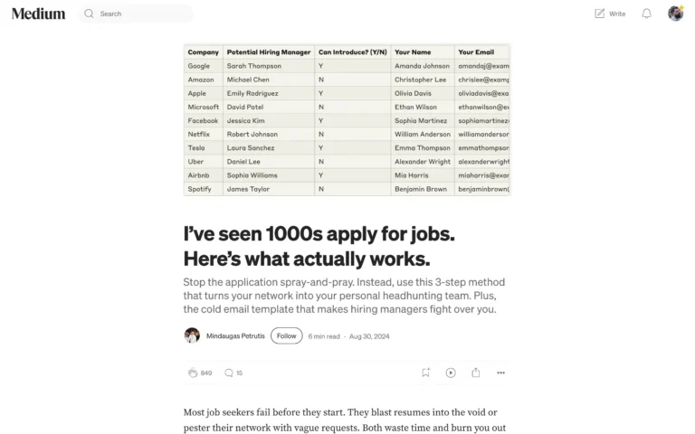 I’ve seen 1000s apply for jobs. Here’s what actually works