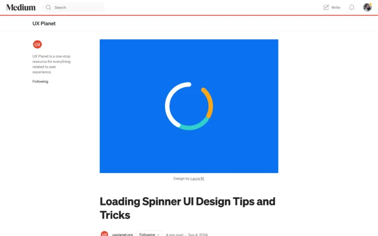 Loading Spinner UI Design Tips and Tricks