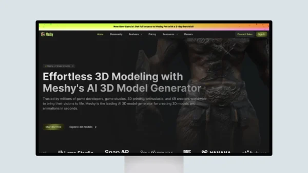 Meshy AI – Free 3D Models Generated from Images and Text