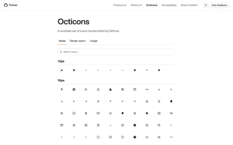 Octicons – Primer Design System