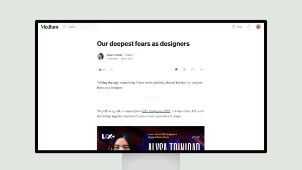 Our deepest fears as designers