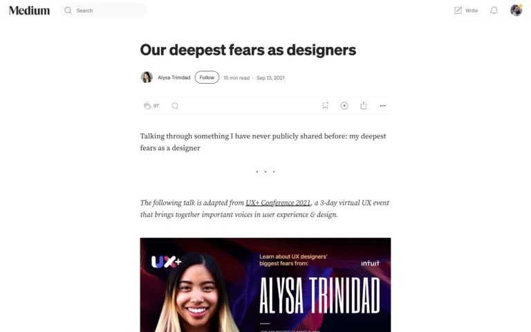 Our deepest fears as designers