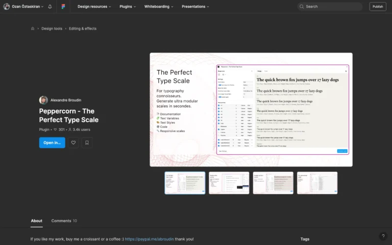 Peppercorn – The Perfect Type Scale