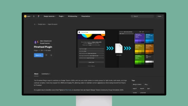 Pinwheel Plugin – Export variables as Design Tokens JSON