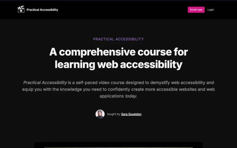 Practical Accessibility for web designers and developers