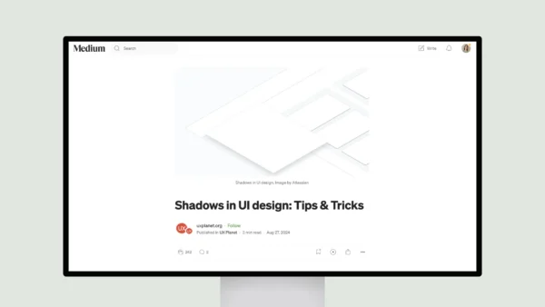 Shadows in UI design: Tips & Tricks