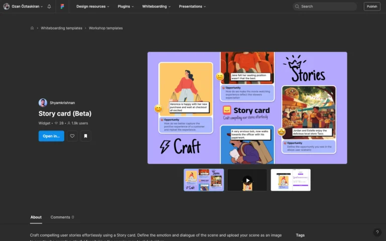 Story card (Beta) – Craft compelling user stories