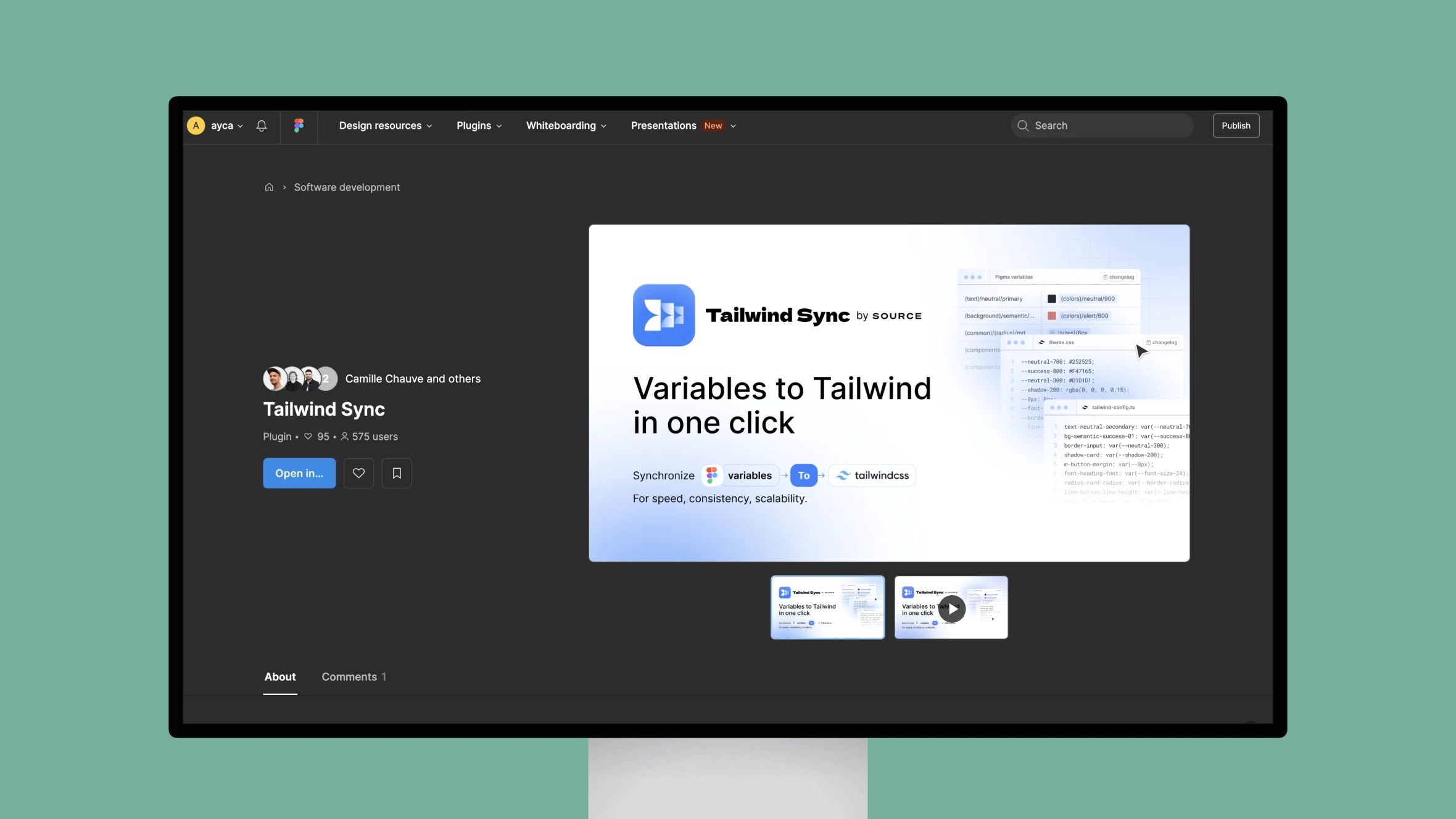 Tailwind Sync – a tool box that bridges Figma variables and Tailwind code