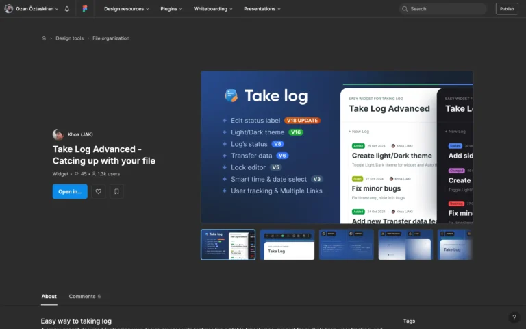 Take Log Advanced – Catcing up with your file
