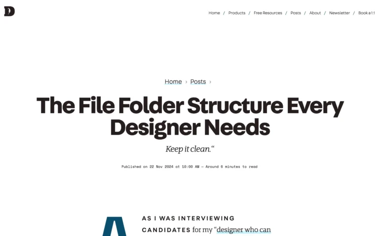 The File Folder Structure Every Designer Needs
