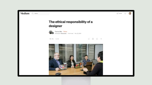 The ethical responsibility of a designer