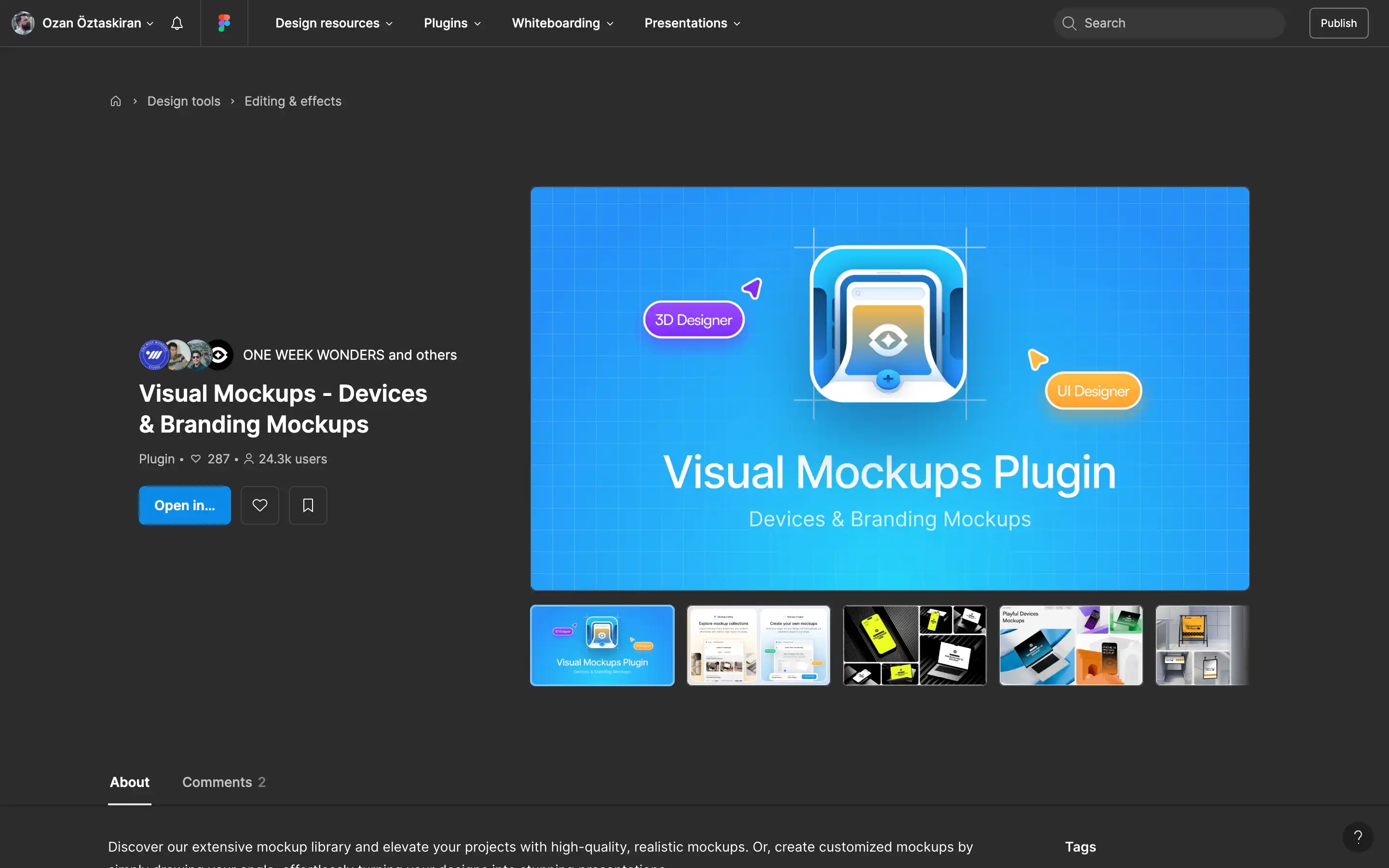 Visual Mockups Plugin for Devices and Branding