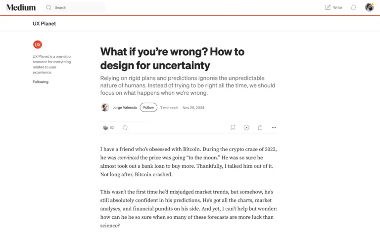 What if you’re wrong? How to design for uncertainty