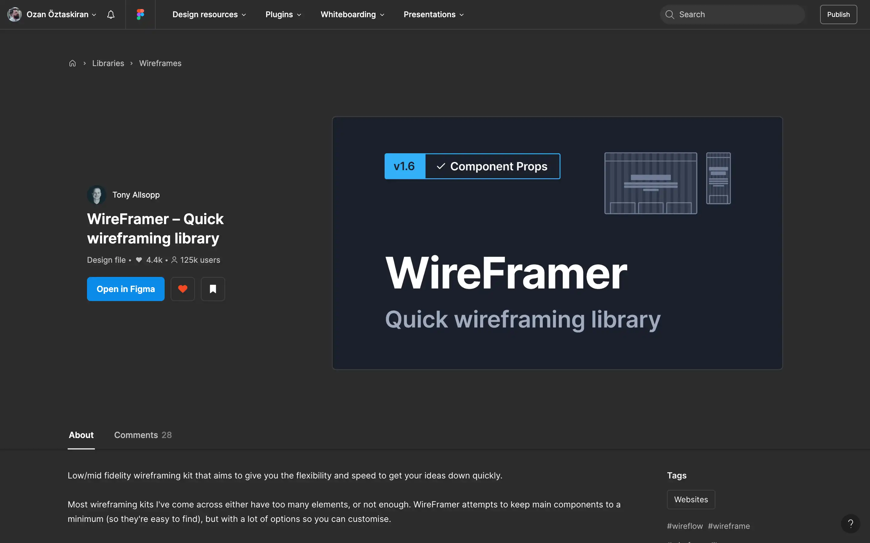 WireFramer: Quick wireframing library by Tony Allsopp.