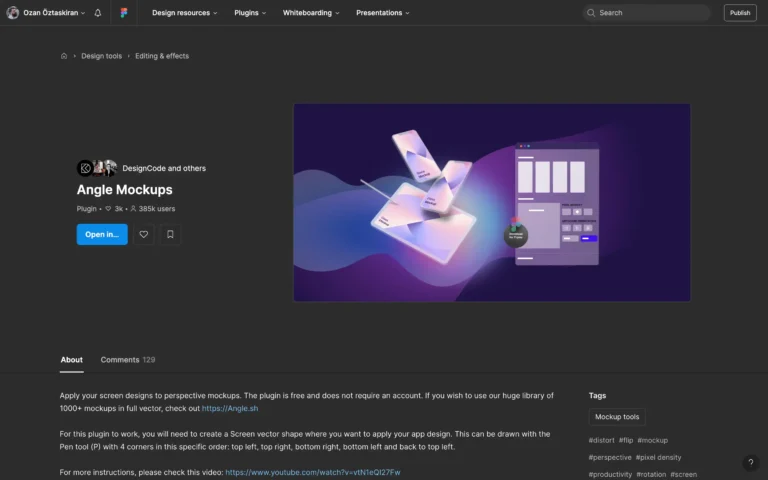 Angle Mockups – Apply your screen designs to perspective mockups