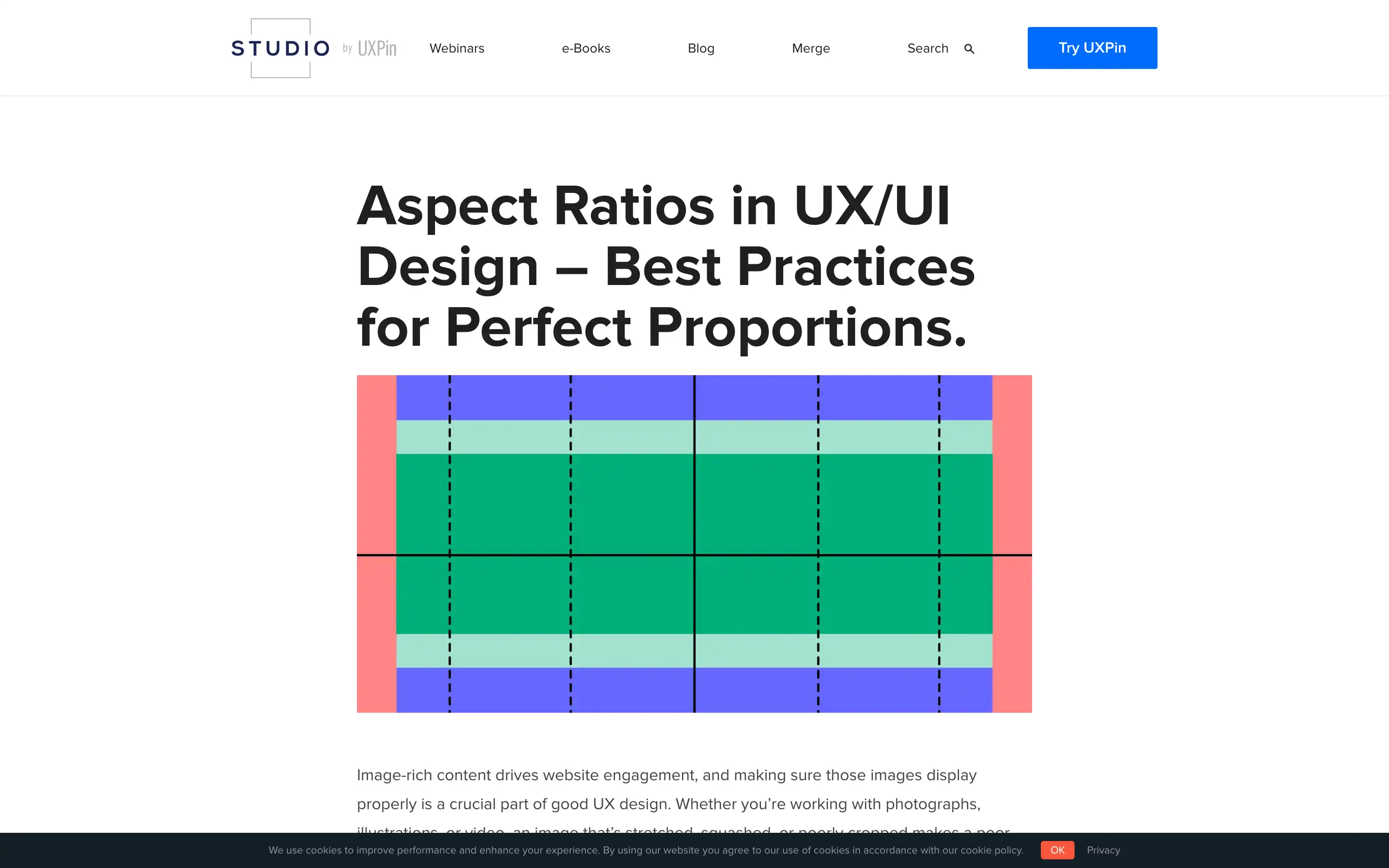 Guide on UX/UI aspect ratios for design.