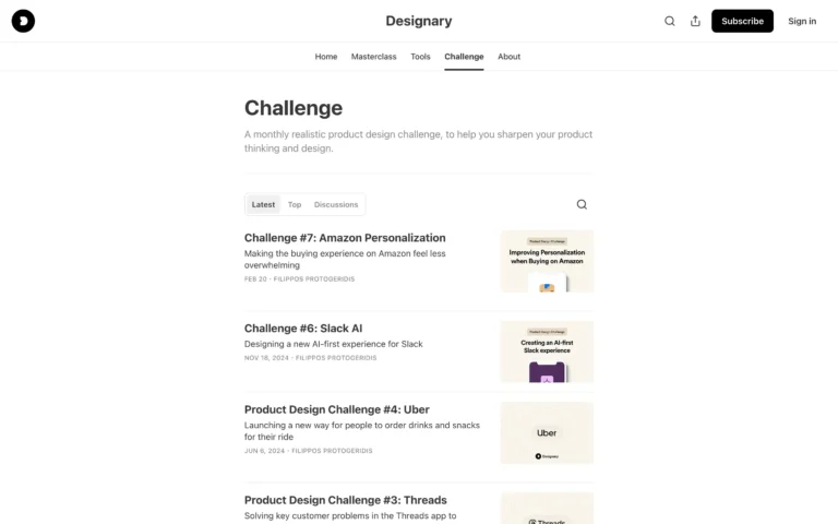 Designary – Monthly realistic product design challenge