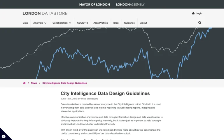 City Intelligence Data Design Guidelines – London Datastore