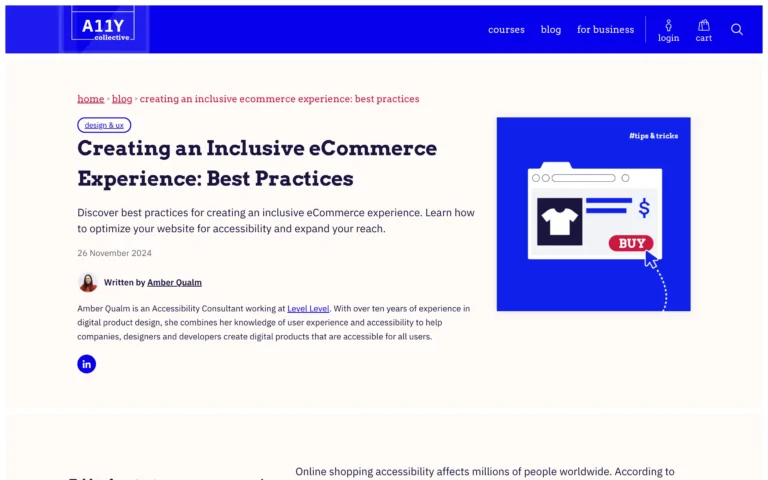 Creating an Inclusive eCommerce Experience: Best Practices