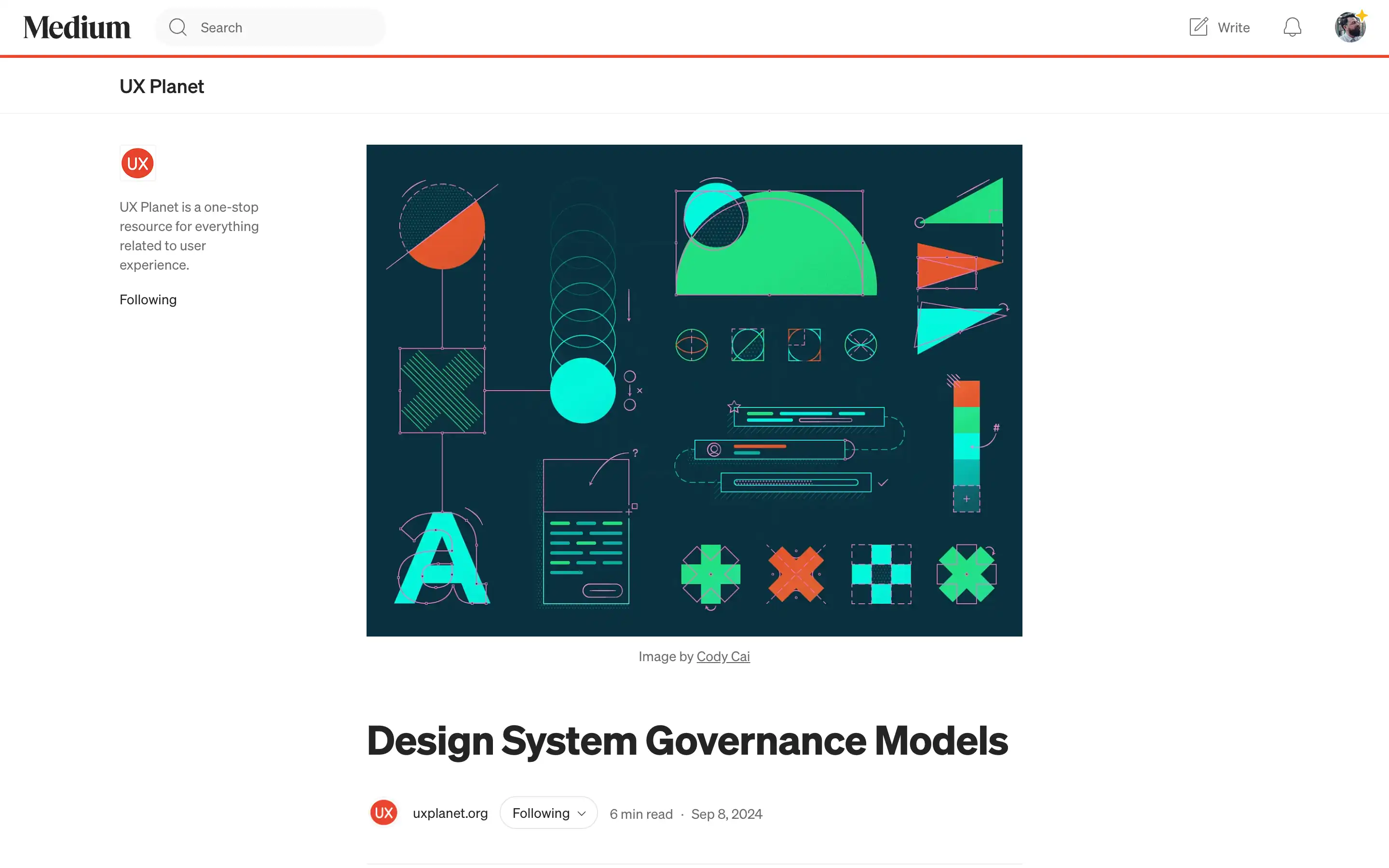 Diagram of design system governance models.