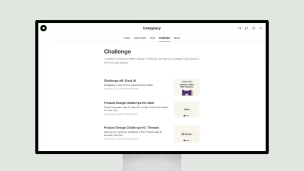 Designary – Monthly realistic product design challenge