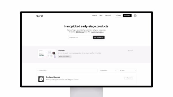 Early – Discover pre-launch startups