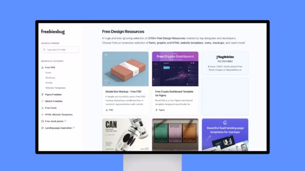 Freebiesbug – The Best Free Resources for Designers and Developers