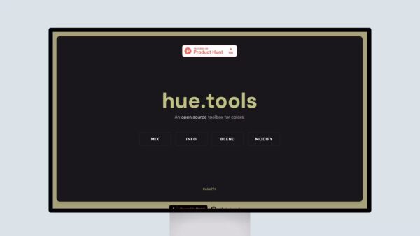 Hue.Tools – An open source toolbox for colors