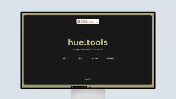 Hue.Tools – An open source toolbox for colors