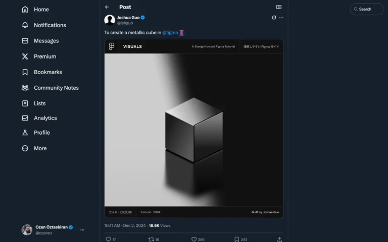 Create a metallic cube in Figma