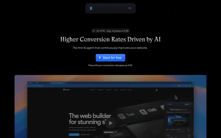 Keak – The first AI agent that continuously improves your website