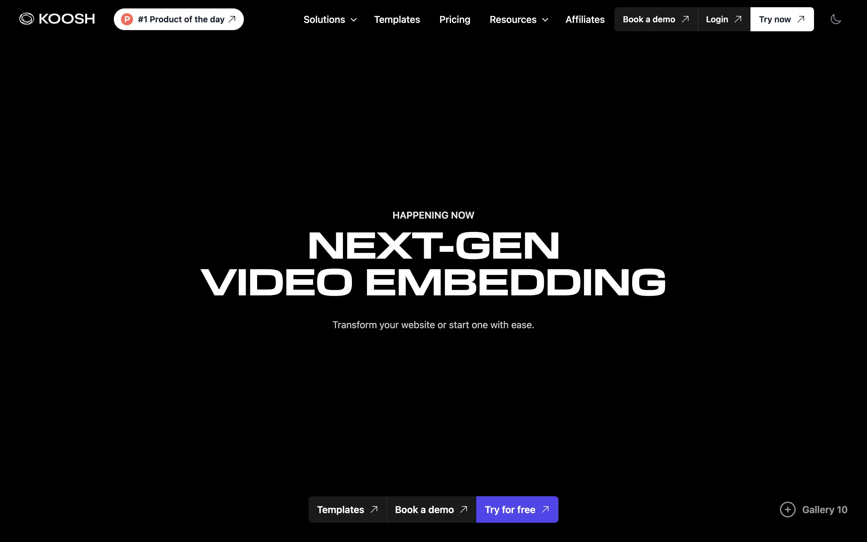 Next-gen video embedding for websites.