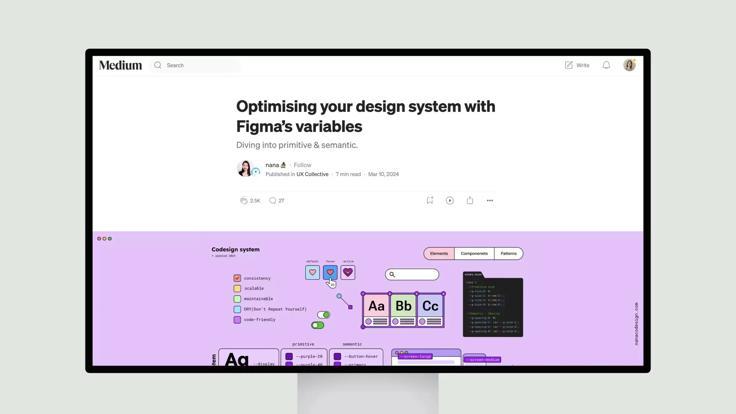 Optimising your design system with Figma’s variables